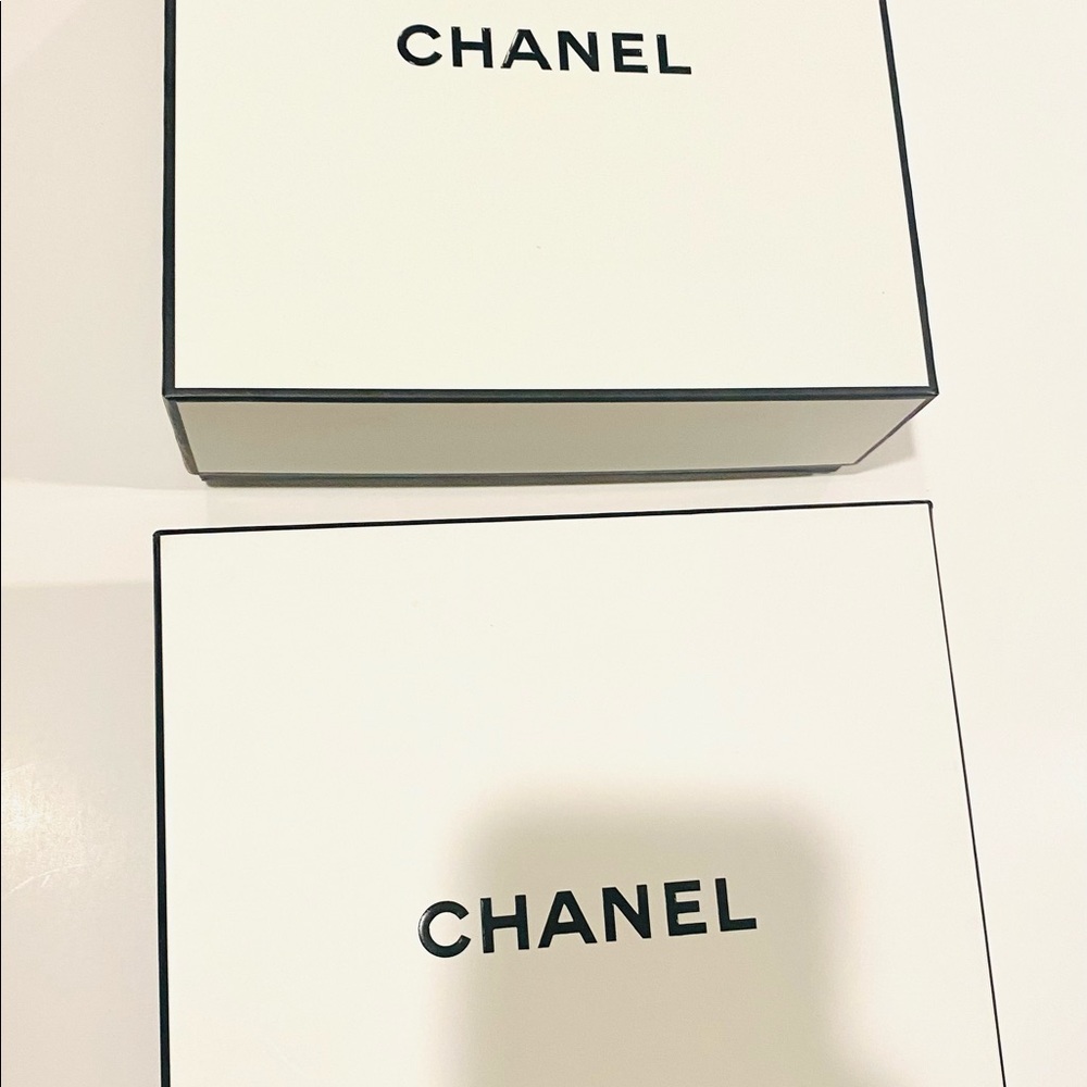 Two Chanel gift boxes authentic